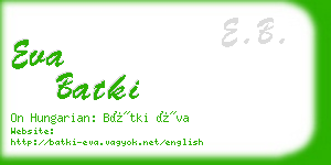 eva batki business card